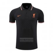 Camiseta De Futbol Polo del Liverpool 2022-2023 Negro