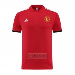 Camiseta De Futbol Polo del Manchester United 2023-2024 Rojo