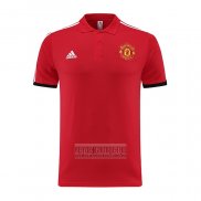 Camiseta De Futbol Polo del Manchester United 2023-2024 Rojo