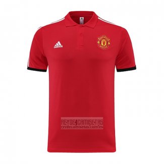 Camiseta De Futbol Polo del Manchester United 2023-2024 Rojo