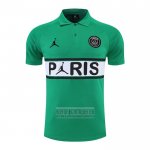 Camiseta De Futbol Polo del Paris Saint-Germain Jordan 2022-2023 Verde