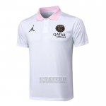 Camiseta De Futbol Polo del Paris Saint-Germain Jordan 2024-2025 Blanco