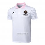 Camiseta De Futbol Polo del Paris Saint-Germain Jordan 2024-2025 Blanco