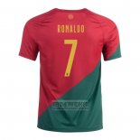 Camiseta De Futbol Portugal Jugador Ronaldo Primera 2022