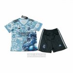 Camiseta De Futbol Real Madrid Dragon Nino 2025-2026 Azul