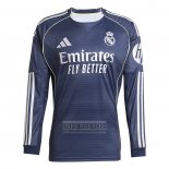 Camiseta De Futbol Real Madrid Segunda Manga Larga 2025-2026