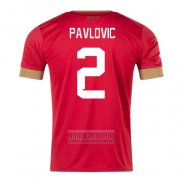 Camiseta De Futbol Serbia Jugador Pavlovic Primera 2022