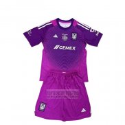 Camiseta De Futbol Tigres UANL Portero Nino 2025-2026 Purpura