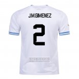 Camiseta De Futbol Uruguay Jugador J.M.Gimenez Segunda 2022