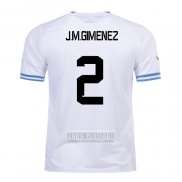 Camiseta De Futbol Uruguay Jugador J.M.Gimenez Segunda 2022