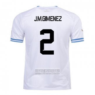 Camiseta De Futbol Uruguay Jugador J.M.Gimenez Segunda 2022