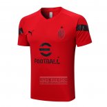 Camiseta De Futbol de Entrenamiento AC Milan 2022-2023 Rojo