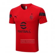 Camiseta De Futbol de Entrenamiento AC Milan 2022-2023 Rojo