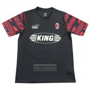 Camiseta De Futbol de Entrenamiento AC Milan 2022 Negro