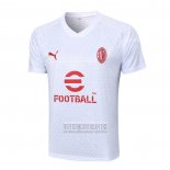 Camiseta De Futbol de Entrenamiento AC Milan 2023-2024 Blanco