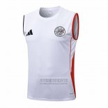 Camiseta De Futbol de Entrenamiento Ajax Sin Mangas 2025-2026 Blanco