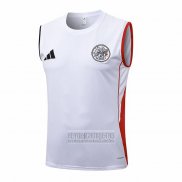 Camiseta De Futbol de Entrenamiento Ajax Sin Mangas 2025-2026 Blanco