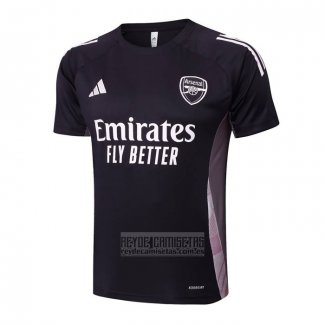 Camiseta De Futbol de Entrenamiento Arsenal 2024-2025 Gris Oscuro
