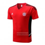 Camiseta De Futbol de Entrenamiento Bayern Munich 2022-2023 Rojo