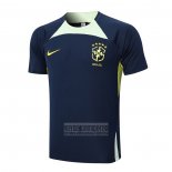 Camiseta De Futbol de Entrenamiento Brasil 2022-2023 Azul