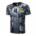 Camiseta De Futbol de Entrenamiento Brasil Jesus 2024-2025 Negro