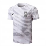 Camiseta De Futbol de Entrenamiento Corea del Sur 2022-2023 Blanco