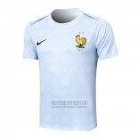 Camiseta De Futbol de Entrenamiento Francia 2024-2025 Azul Claro