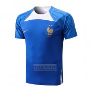 Camiseta De Futbol de Entrenamiento Francia 2022-2023 Azul