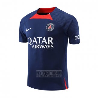 Camiseta De Futbol de Entrenamiento Paris Saint-Germain 2022-2023 Azul Oscuro