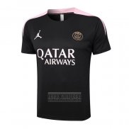 Camiseta De Futbol de Entrenamiento Paris Saint-Germain Jordan 2024-2025 Negro