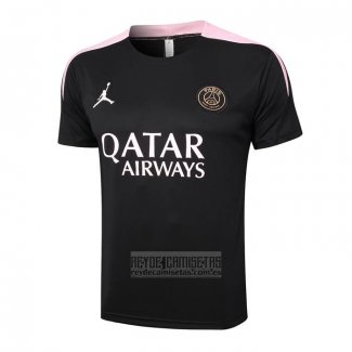 Camiseta De Futbol de Entrenamiento Paris Saint-Germain Jordan 2024-2025 Negro