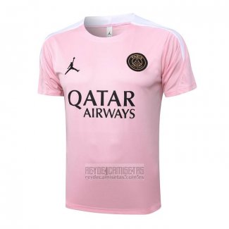 Camiseta De Futbol de Entrenamiento Paris Saint-Germain Jordan 2024-2025 Rosa