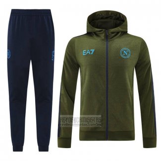 Chandal con Capucha del Napoli 2024-2025 Verde
