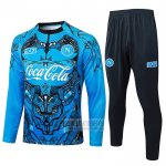 Chandal de Sudadera del Napoli Nino 2025-2026 Azul