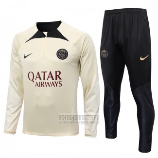 Chandal de Sudadera del Paris Saint-Germain 2023-2024 Amarillo