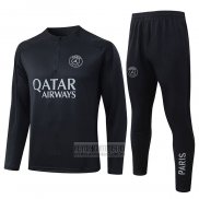 Chandal de Sudadera del Paris Saint-Germain Nino 2025-2026 Negro