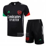 Chandal del Arsenal Manga Corta 2025-2026 Negro - Pantalon Corto