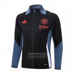 Chaqueta del Manchester United 2024-2025 Negro y Gris