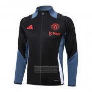 Chaqueta del Manchester United 2024-2025 Negro y Gris