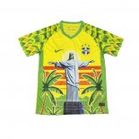 Tailandia Camiseta De Futbol Brasil Jesus 2025-2026 Amarillo Blanco