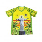 Tailandia Camiseta De Futbol Brasil Jesus 2025-2026 Amarillo Blanco