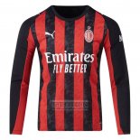 Camiseta De Futbol AC Milan Primera Manga Larga 2025-2026