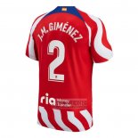 Camiseta De Futbol Atletico Madrid Jugador J.M.Gimenez Primera 2022-2023
