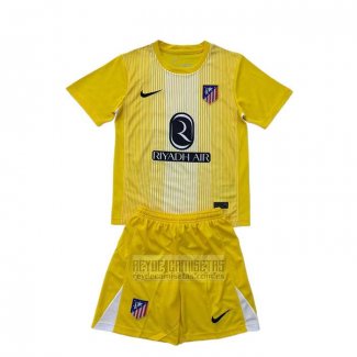 Camiseta De Futbol Atletico Madrid Portero Nino 2025-2026 Amarillo