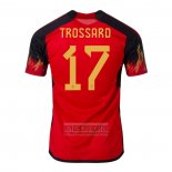 Camiseta De Futbol Belgica Jugador Trossard Primera 2022
