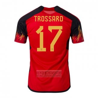 Camiseta De Futbol Belgica Jugador Trossard Primera 2022