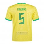 Camiseta De Futbol Brasil Jugador Casemiro Primera 2022