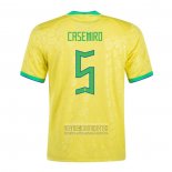 Camiseta De Futbol Brasil Jugador Casemiro Primera 2022