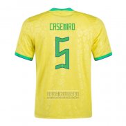 Camiseta De Futbol Brasil Jugador Casemiro Primera 2022