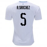 Camiseta De Futbol Uruguay Jugador A.sanchez Segunda 2018